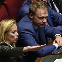 Giorgia Meloni i Francesco Lollobrigida