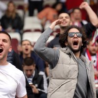 Hajdukovi navijači na stadionu u Ženevi