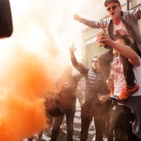 Navijači Hajduka u Ženevi uoči finala Lige prvaka mladih