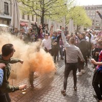 Navijači Hajduka u Ženevi uoči finala Lige prvaka mladih