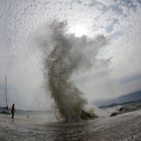 Olujni vjetar na zadarskoj rivi