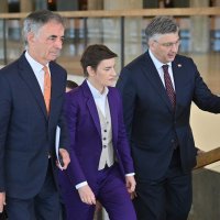 Ana Brnabić, Milorad Pupovac, Andrej Plenković