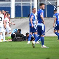 Teška ozljeda golmana Gorice Ivana Banića, utakmica Lokomotiva - Gorica, 1.5.2023.