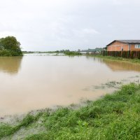 Poplavljeno područje u naselju Krkanec u Varaždinskoj županiji