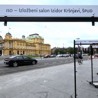 Mjesto na kojem su bili izloženi ukradeni plakati