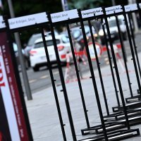 Mjesto na kojem su bili izloženi ukradeni plakati