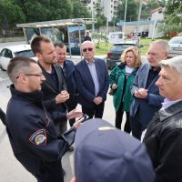 Ministri Božinović i Erlić obišli poplavljena područja