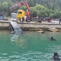 Auto u moru kod Dubrovnika