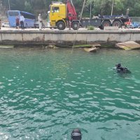 Auto u moru kod Dubrovnika