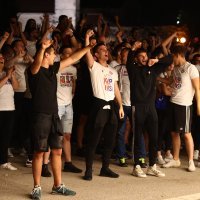 Doček igrača Hajduka na Poljudu nakon osvojenog SuperSport Hrvatskog nogometnog kupa, 25.5.2023.