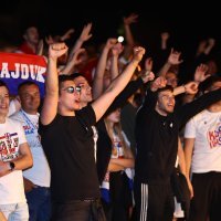 Doček igrača Hajduka na Poljudu nakon osvojenog SuperSport Hrvatskog nogometnog kupa, 25.5.2023.