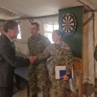 Gordan Jandroković s hrvatskim vojnicima u Litvi