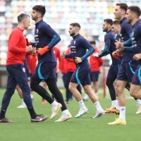 Trening hrvatske nogometne reprezentacije na Rujevici