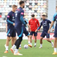 Trening hrvatske nogometne reprezentacije na Rujevici