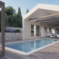 Renderi budućih apartmana na Obonjanu