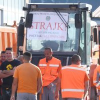 Radnici tvrtke Ceste Šibenik jutros započeli sa štrajkom