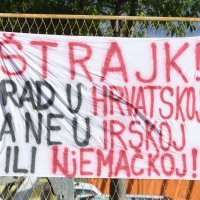 Radnici tvrtke Ceste Šibenik jutros započeli sa štrajkom