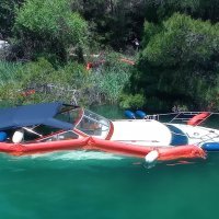 Nasukavanje brodice u NP Krka