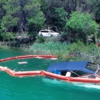 Nasukavanje brodice u NP Krka