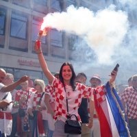 Hrvatski navijači u Rotterdamu