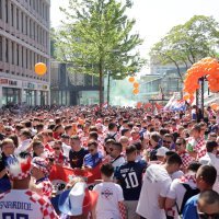 Hrvatski navijači u Rotterdamu