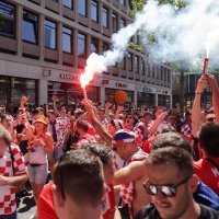 Hrvatski navijači u Rotterdamu