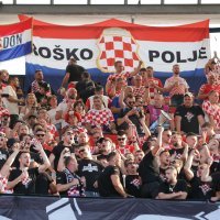 Hrvatski navijači na stadionu