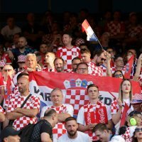 Hrvatski navijači na stadionu