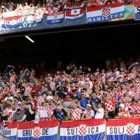 Hrvatski navijači na stadionu
