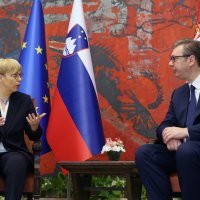 Aleksandar Vučić i Nataša Pirc Musar