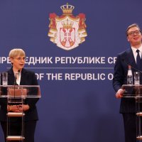 Aleksandar Vučić i Nataša Pirc Musar