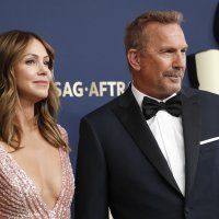 Christine Baumgartner i Kevin Costner