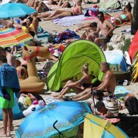 Gužva na hrvatskim plažama