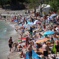 Gužva na hrvatskim plažama