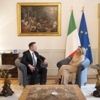 Giorgia Meloni i Elon Musk
