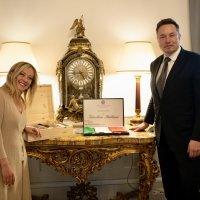 Giorgia Meloni i Elon Musk