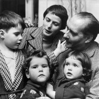 Ingrid Bergman, Roberto Rossellini i djeca Roberto, Isotta i Isabella Bergman