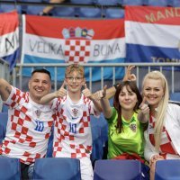 Hrvatski navijači na stadionu