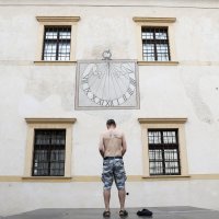 Performans umjetnika i aktivista Siniše Labrovića