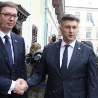 Aleksandar Vučić i Andrej Plenković