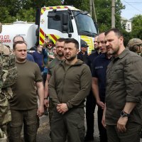 Volodimir Zelenski u posjetu Hersonskoj oblasti