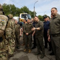 Volodimir Zelenski u posjetu Hersonskoj oblasti