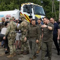 Volodimir Zelenski u posjetu Hersonskoj oblasti