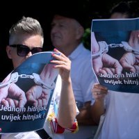 Prosvjed radnika hitne pomoći u Remetincu