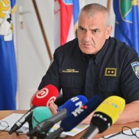 Luka Pešut, Igor Pasanec, Maja Blažević - konferencija za medije PU sisačko-moslavačke o ubojstvu u Sisku,