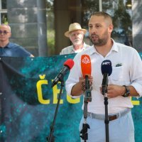 Zagreb: Konferencija za medije HND-a ispred zgrade Ministarstva pravosuđa