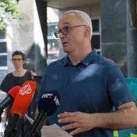 Zagreb: Konferencija za medije HND-a ispred zgrade Ministarstva pravosuđa