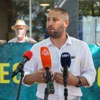 Zagreb: Konferencija za medije HND-a ispred zgrade Ministarstva pravosuđa