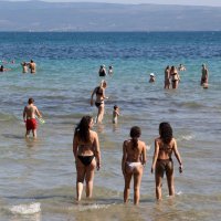 Split: Gužva na najpoznatijoj gradskoj plaži Bačvice