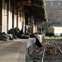 Migranti na željezničkom kolodvoru u Rijeci